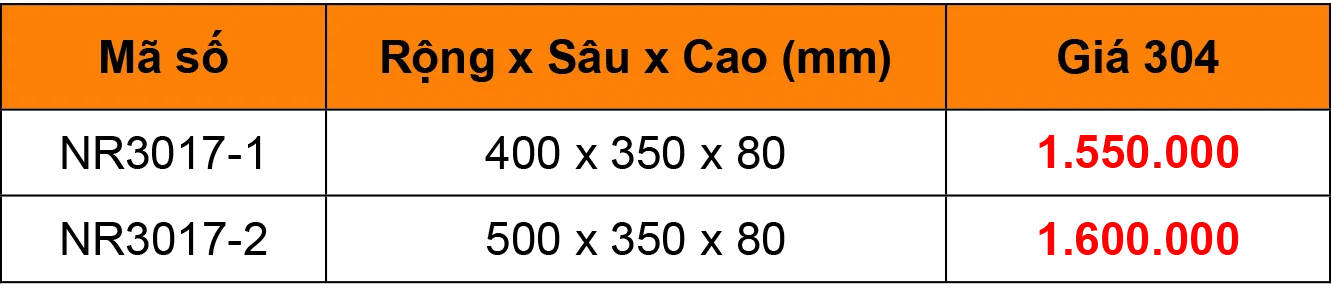 Khay úp ly để bàn inox 304 Niran NR3017