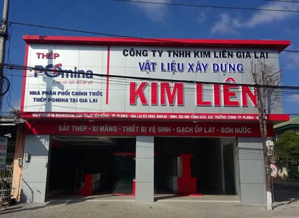 Mẫu bảng hiệu vật liệu xây dựng Kim Liên