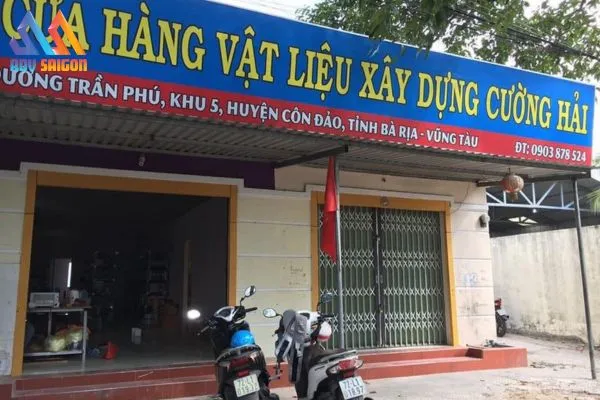 Mẫu bảng hiệu cửa hàng vật liệu xây dựng Cường Hải