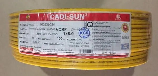 Cấu tạo các loại dây đơn mềm nhiều sợi bọc PVC