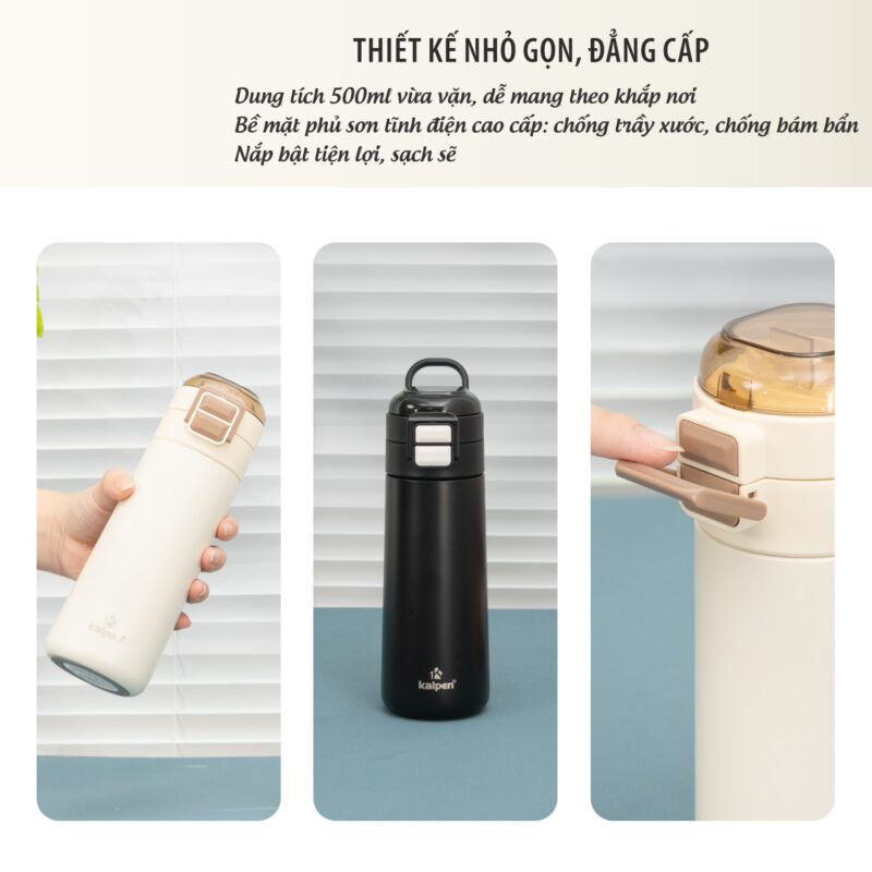 Bình Giữ Nhiệt Inox 304 Kalpen DA07 500ml: Lựa Chọn Tinh Tế Cho Cuộc Sống Hiện Đại