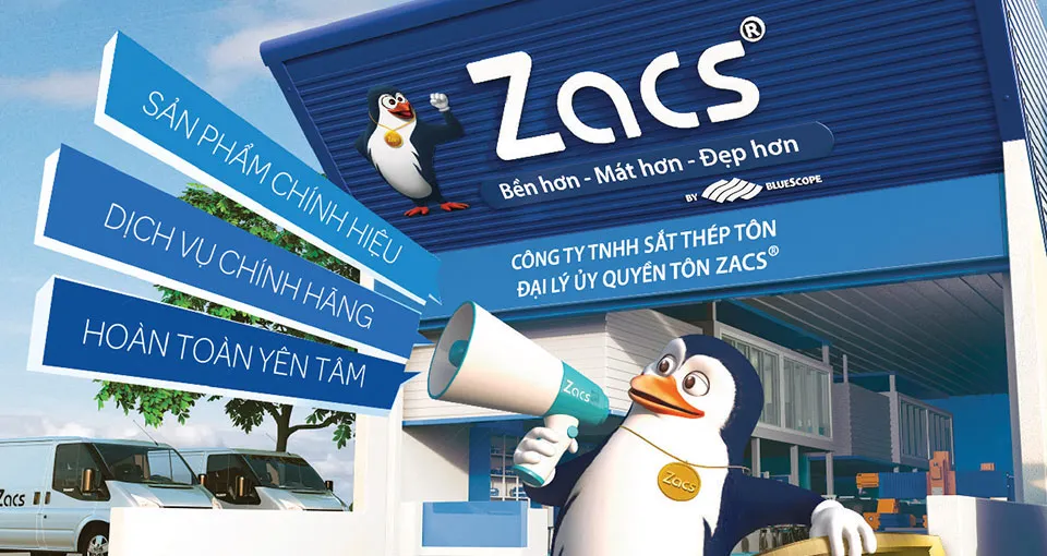 Hệ thống đại lý ủy quyền BlueScope Zacs toàn quốc