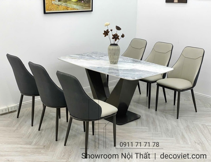 Bộ Bàn Ăn Inox 6 Ghế Chất Lượng Cao Cấp Cho Không Gian Hiện Đại