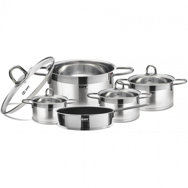 Bộ Nồi Inox 5 Món Kaff KF-ST09304: Lựa Chọn Tối Ưu Cho Bếp Hiện Đại