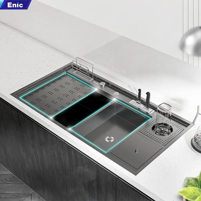 Bồn rửa chén 1 hố kèm theo khay rửa nhỏ