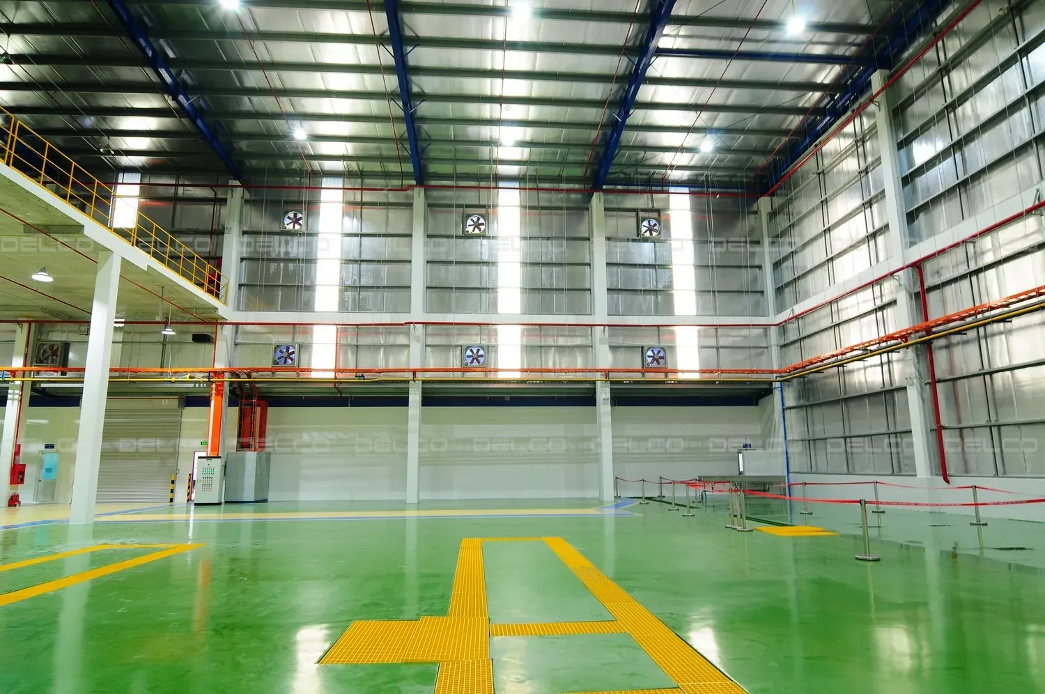 Nền PU tại nhà máy ắc quy GS số 3