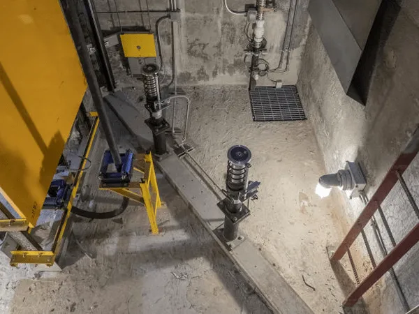 Các thành phần trong hố pit thang máy