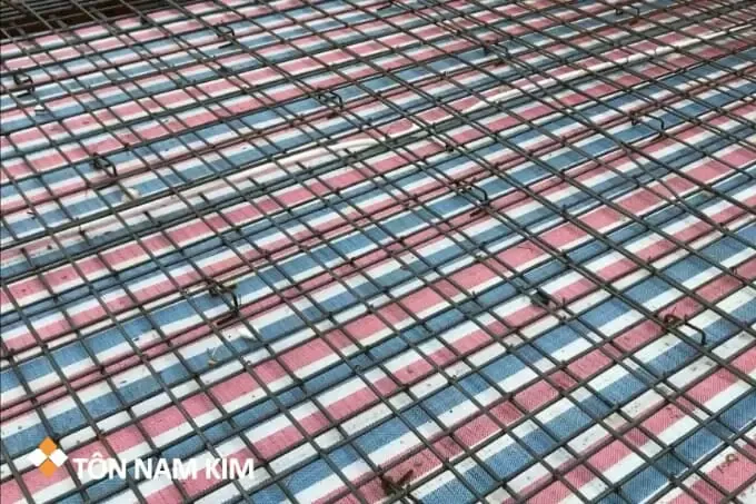 cách đan thép sàn hai lớp