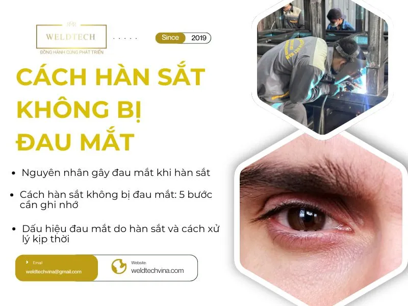 Cách hàn sắt không bị đau mắt