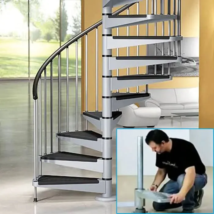 Làm mẫu cầu thang xoắn lắp ghép