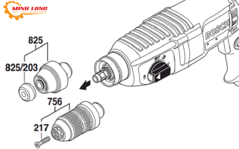 Hướng Dẫn Chi Tiết Cách Tháo Đầu Máy Khoan Bê Tông Chuẩn SDS Plus/Max