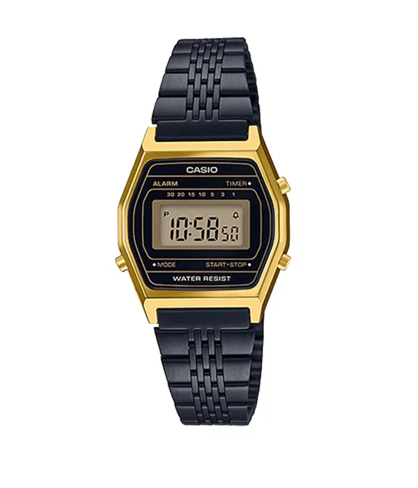 Hình ảnh Đồng Hồ Nữ Casio LA690WGB-1DF Dây Inox Mặt Vuông Pin Quartz SHOPDONGHO.com