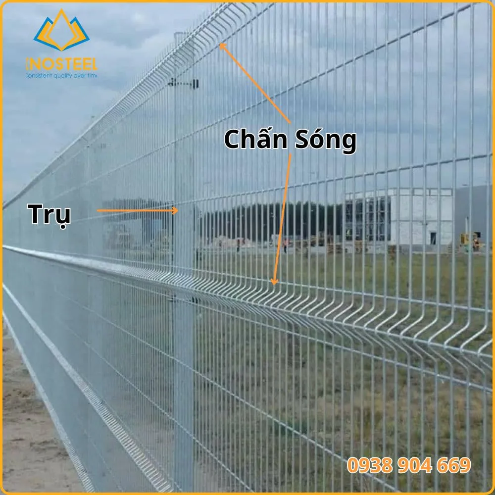 Cấu tạo hàng rào lưới thép