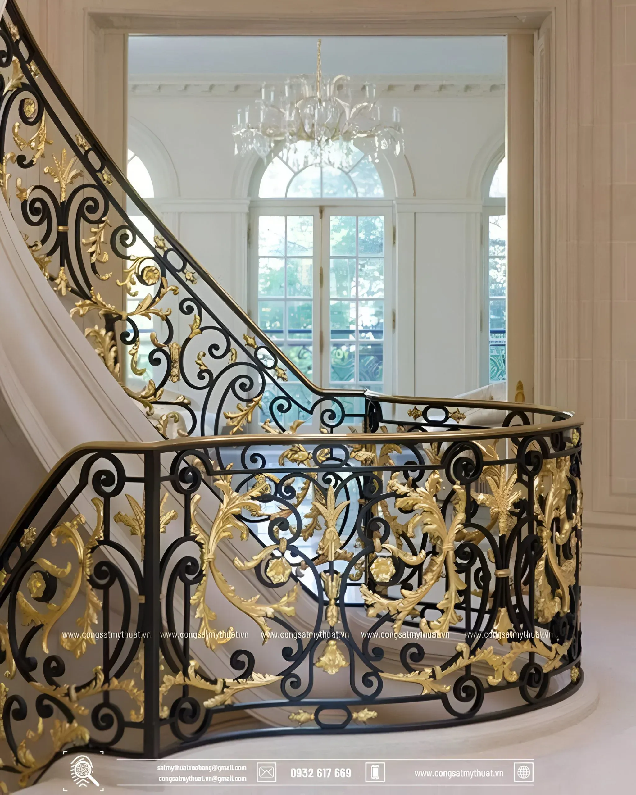 Thiết kế lan can sắt mỹ nghệ