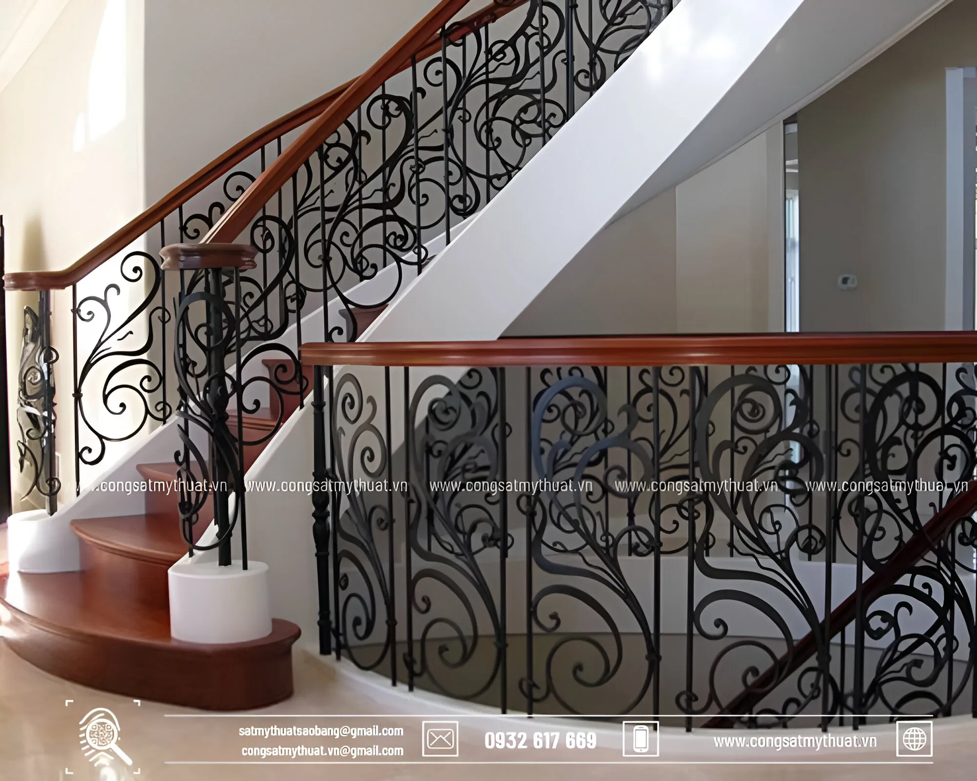 Ban công sắt mỹ nghệ hiện đại