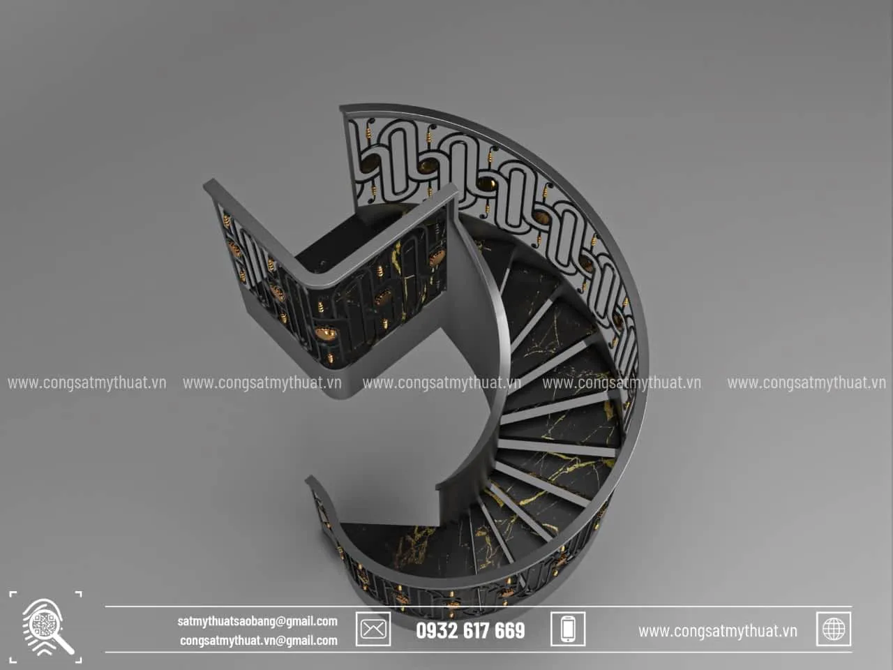 Lan can sắt mỹ thuật đa dạng mẫu mã