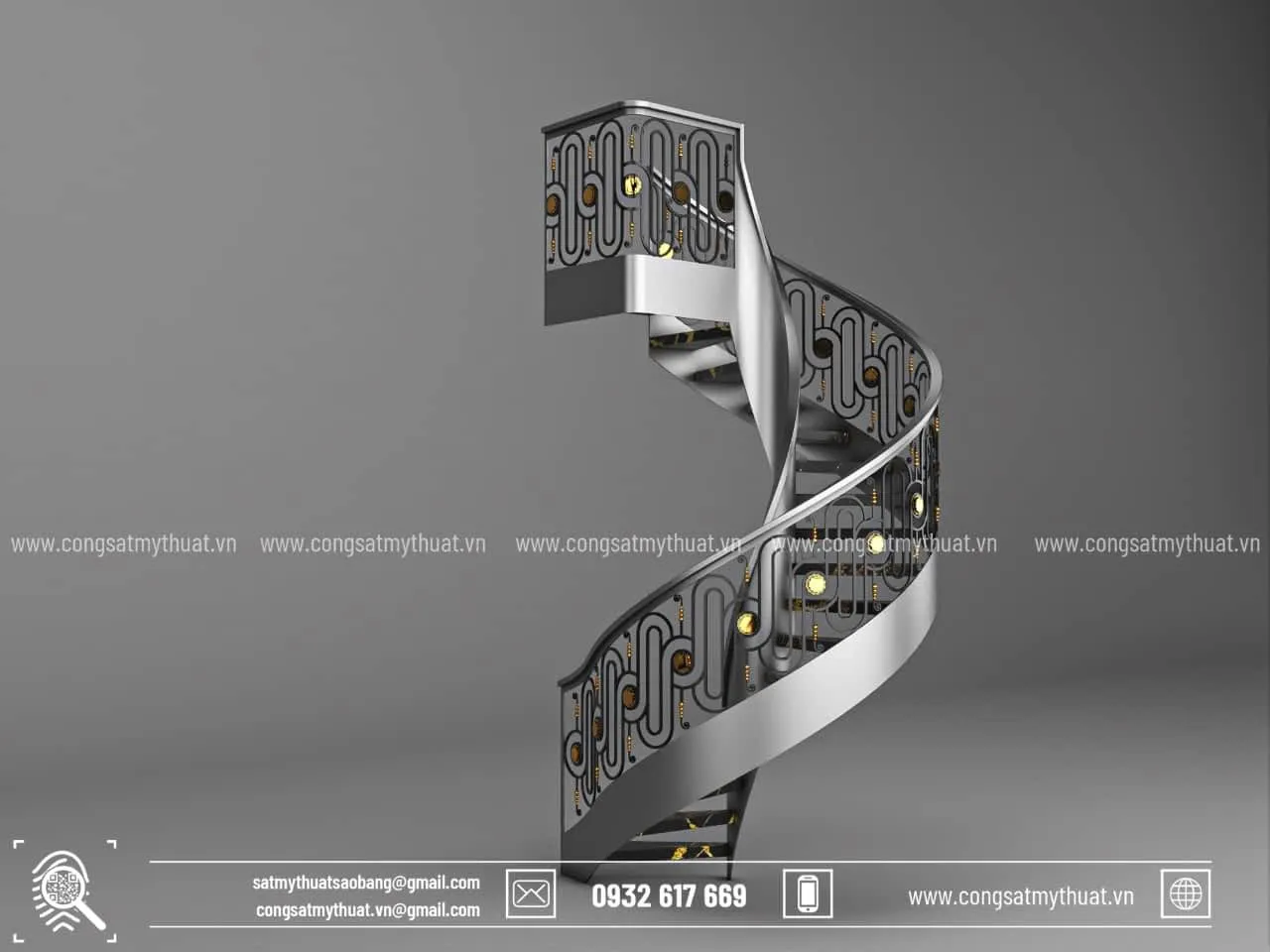 Lan can sắt mỹ thuật hiện đại