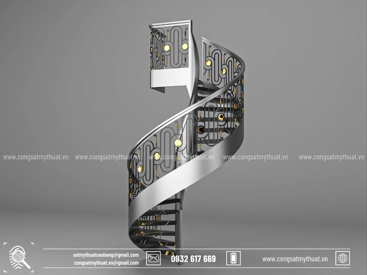 Mẫu ban công sắt mỹ thuật sang trọng