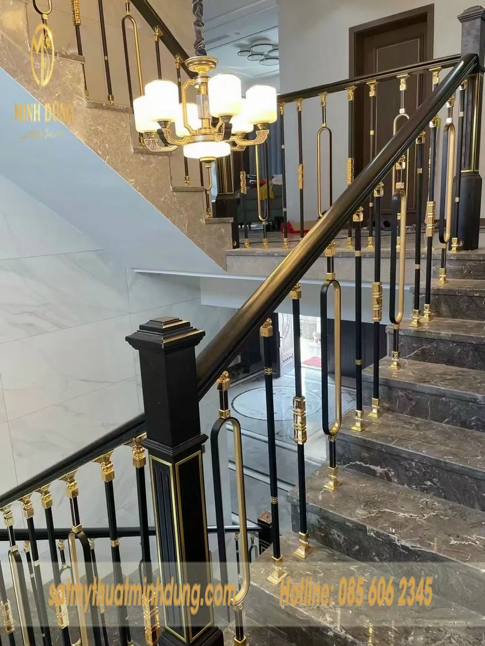 Chiều cao tay vịn cầu thang sắt