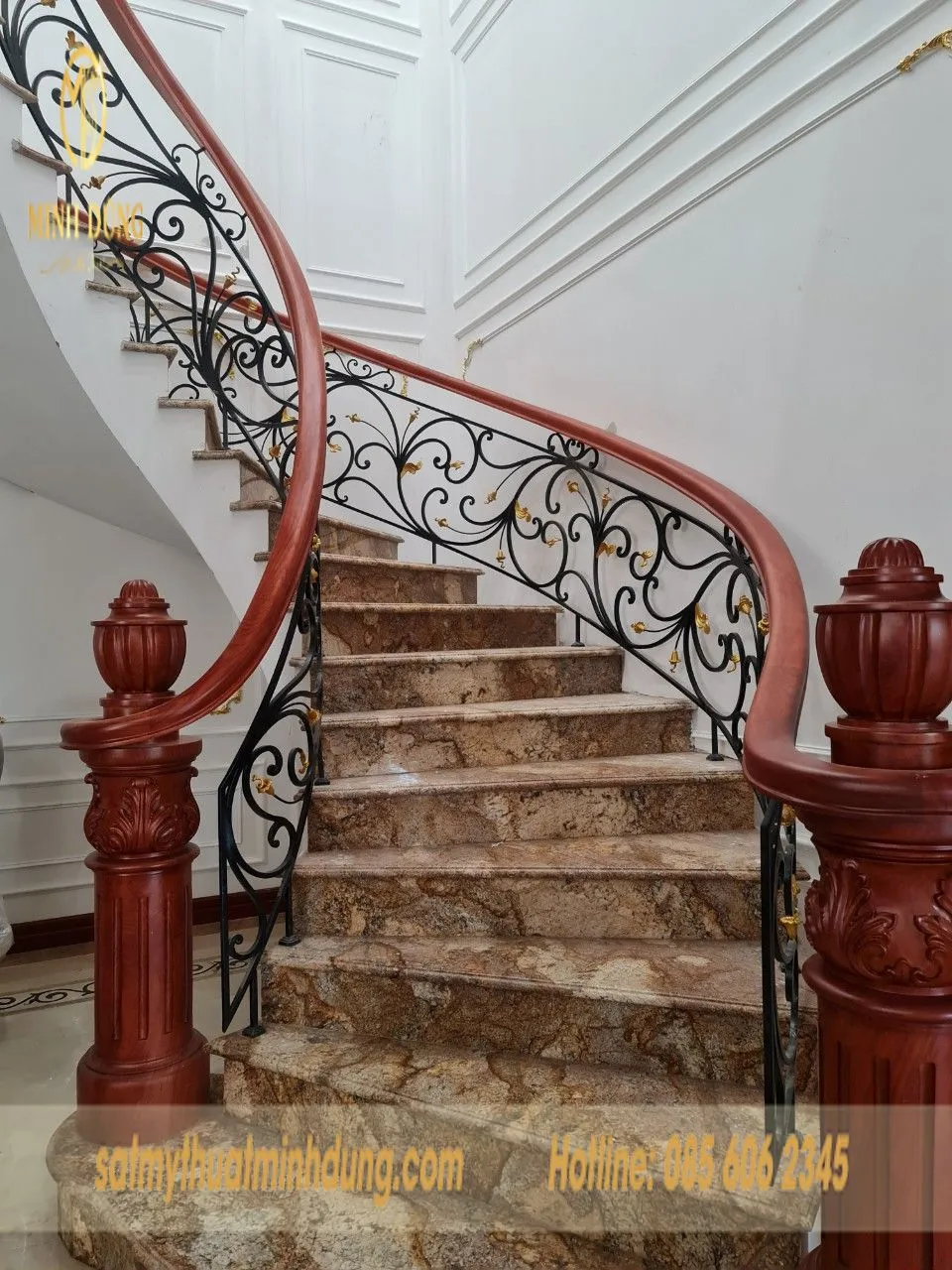 Ưu điểm của tay vịn cầu thang sắt