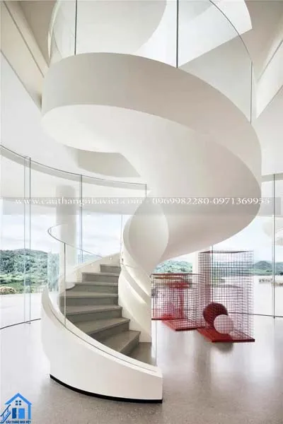 cầu thang xoắn ốc bê tông