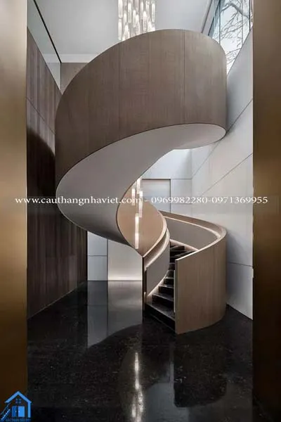 cầu thang xoắn ốc bê tông ms04