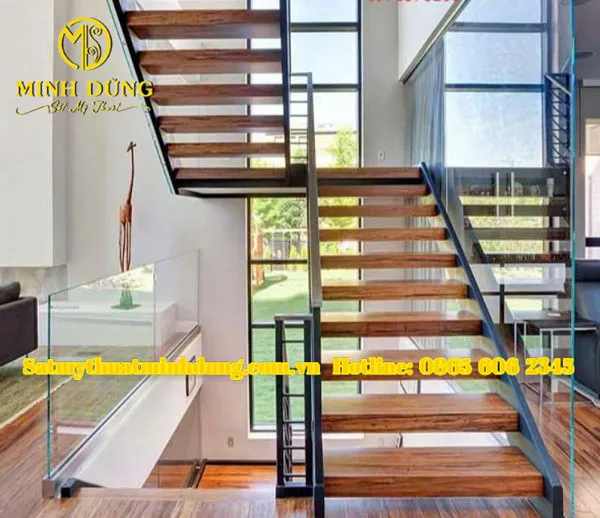 Mẫu cầu thang xương cá độc lạ và giá rẻ