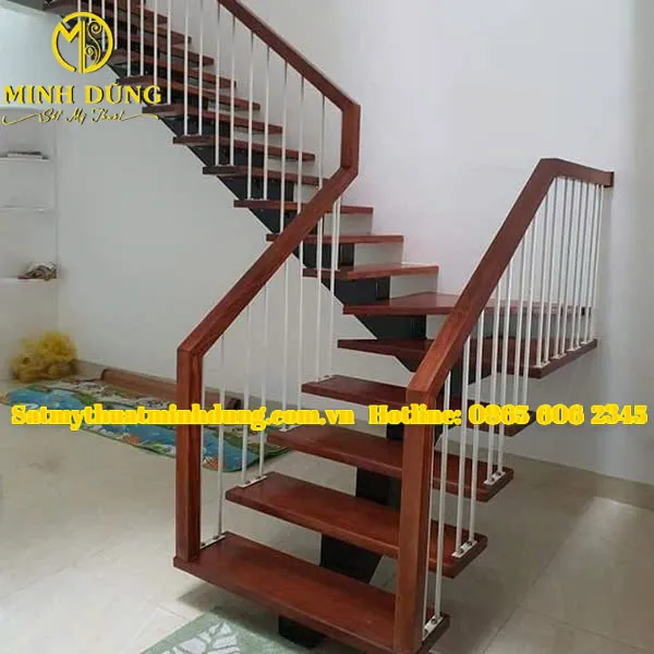 Mẫu cầu thang sắt xương cá 21