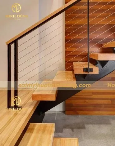 Cầu thang xương cá ziczac