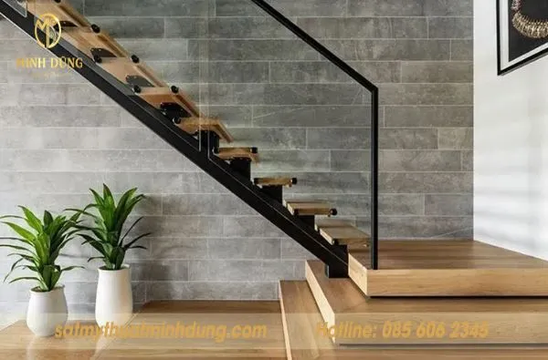 Mẫu cầu thang sắt xương cá 24