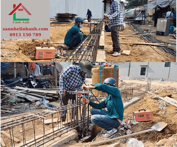 Cấy bulong neo móng