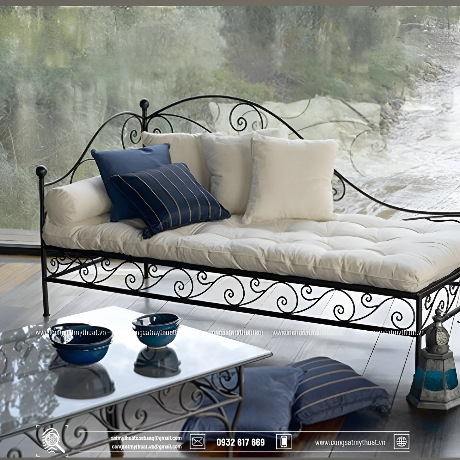 Chân bàn ghế sắt nghệ thuật