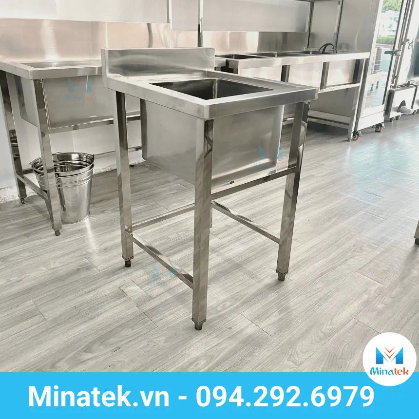 Chậu rửa inox đơn 1 hộc