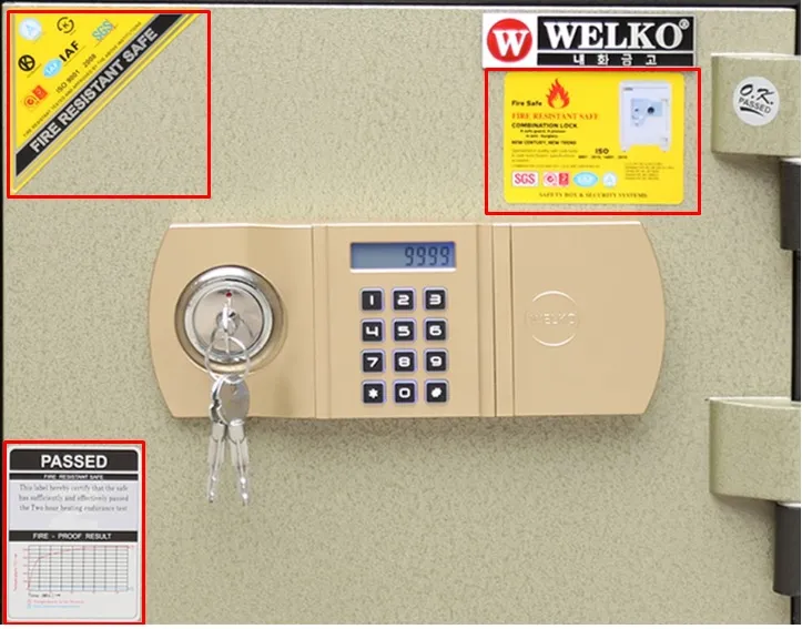 Hình ảnh minh họa két sắt chống cháy