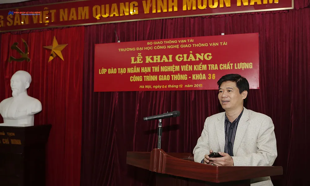 Lễ khai giảng khóa học cấp chứng chỉ thí nghiệm viên