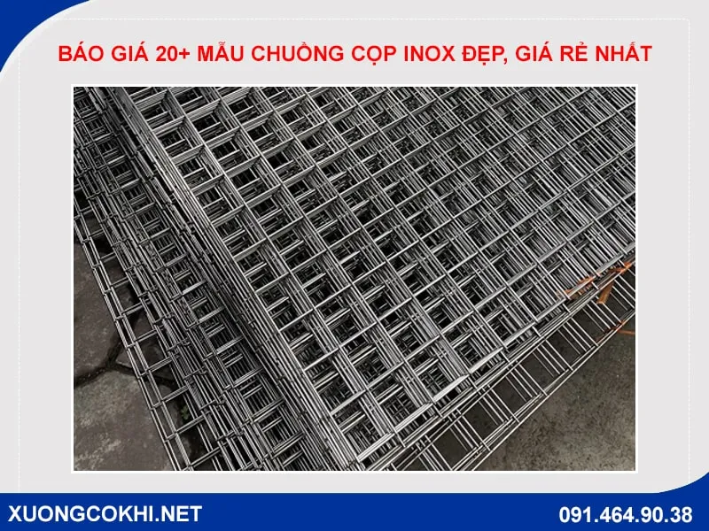 Mẫu chuồng cọp inox kiểu dáng mới lạ, độc đáo