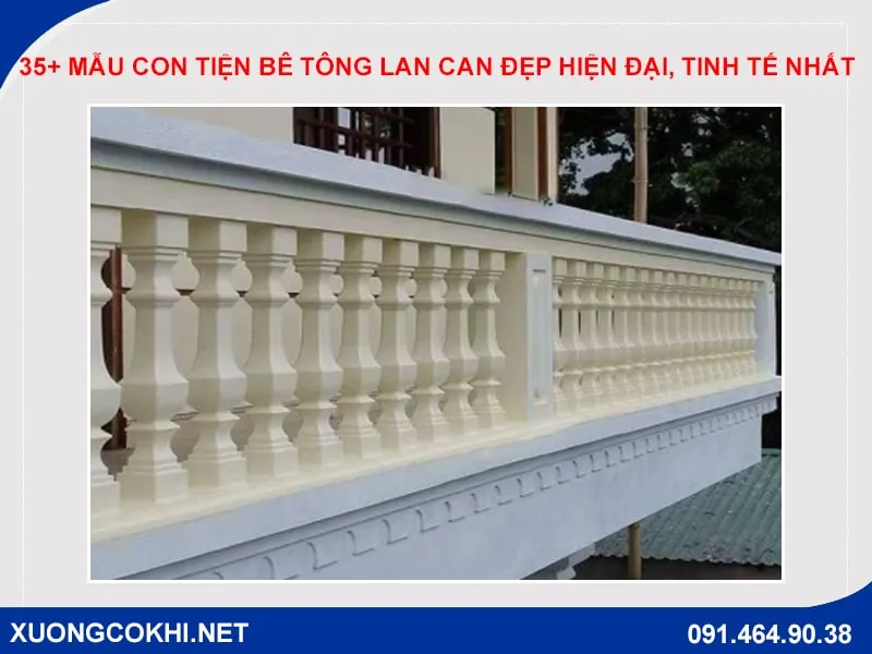 Mẫu con tiện bê tông lan can đẹp