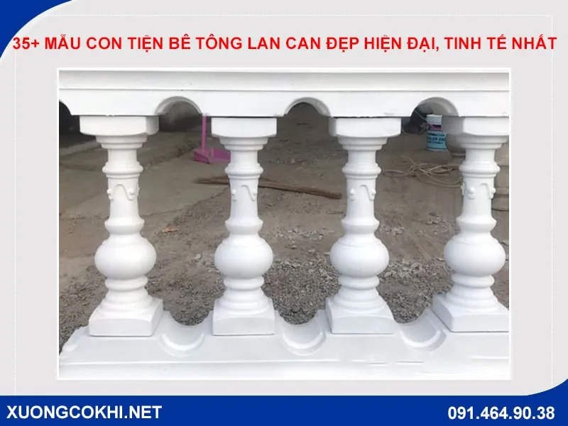 Mẫu con tiện bê tông lan can đẹp