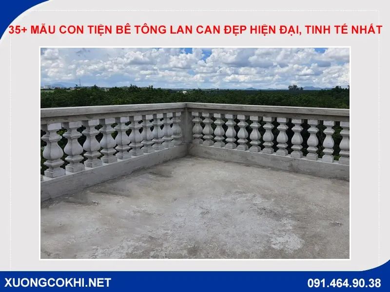Mẫu con tiện bê tông lan can đẹp