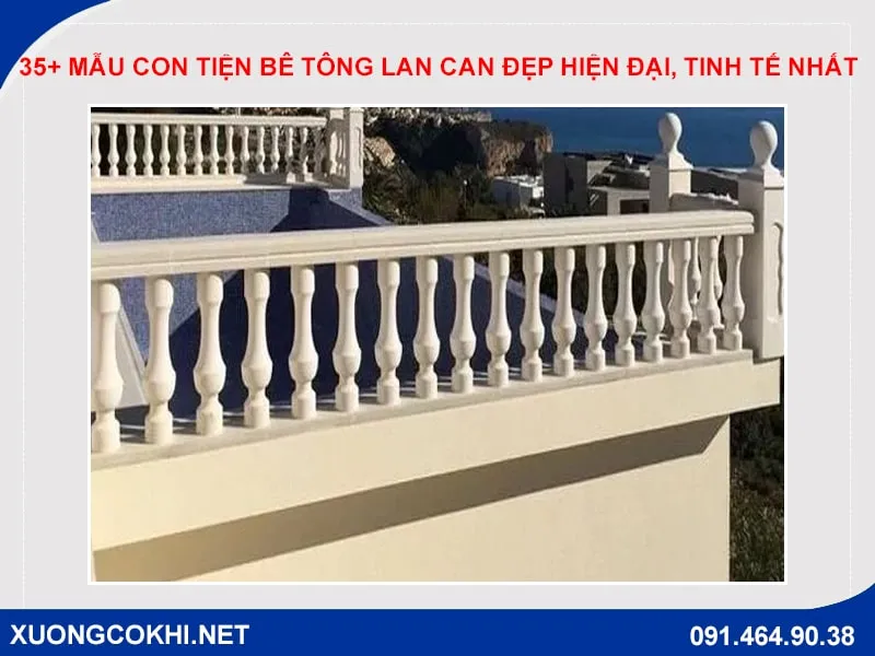 Mẫu con tiện bê tông lan can đẹp