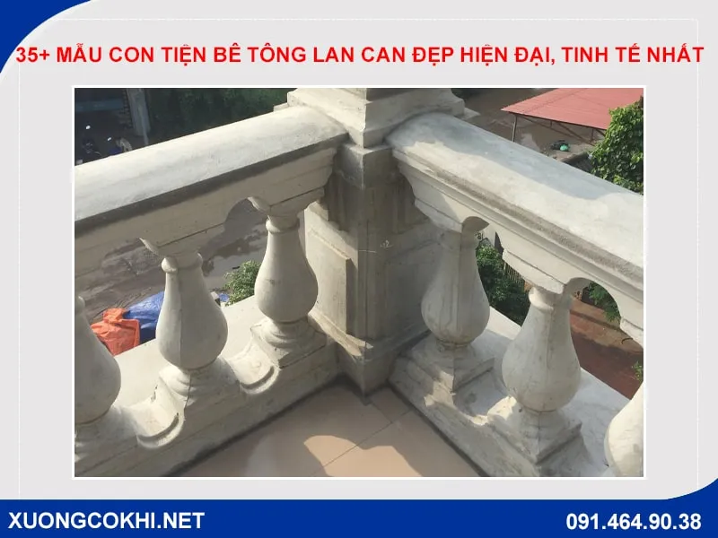 Các mẫu con tiện bê tông lan can đẹp