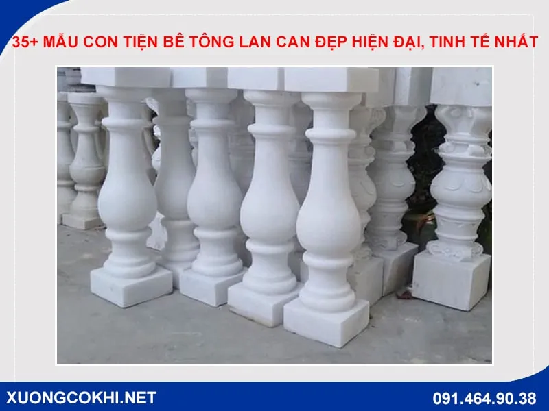 Mẫu con tiện bê tông lan can đẹp