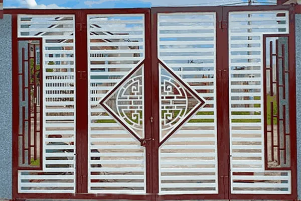 Cổng sắt mỹ thuật chữ Thọ