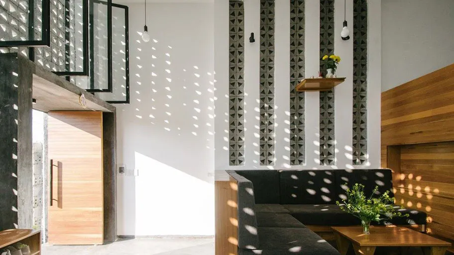 Công trình sử dụng gạch bê tông trang trí