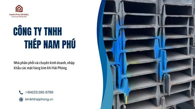 Cấu tạo tiết diện thép hình I với các thông số H, B, t, t1