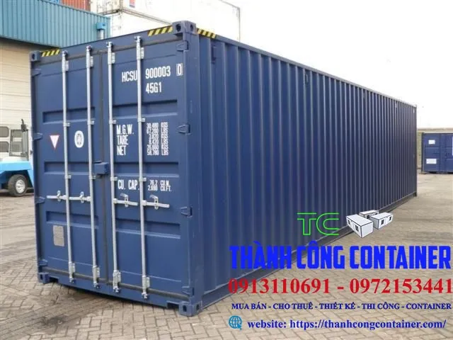 Container 40 feet DC màu xanh