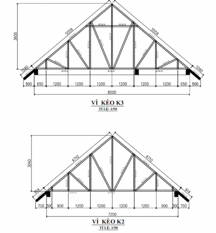 Bản Vẽ Vì Kèo Thép Hộp: Hướng Dẫn Chi Tiết Từ A-Z