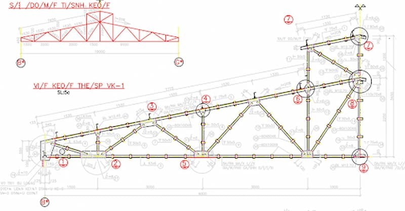 Bản Vẽ Vì Kèo Thép Hộp: Hướng Dẫn Chi Tiết Từ A-Z