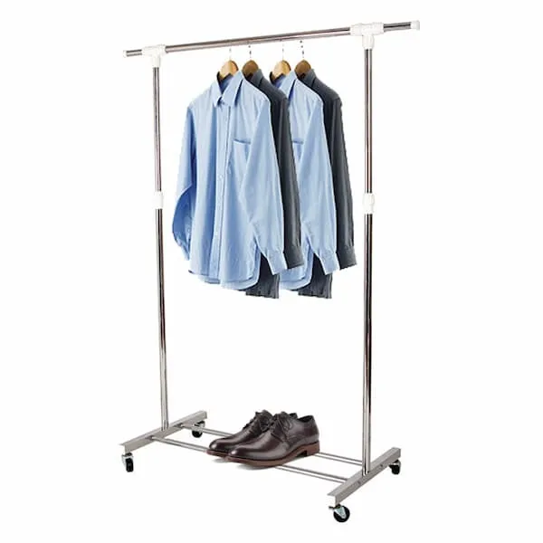 Kệ treo quần áo inox dạng sào đơn di động