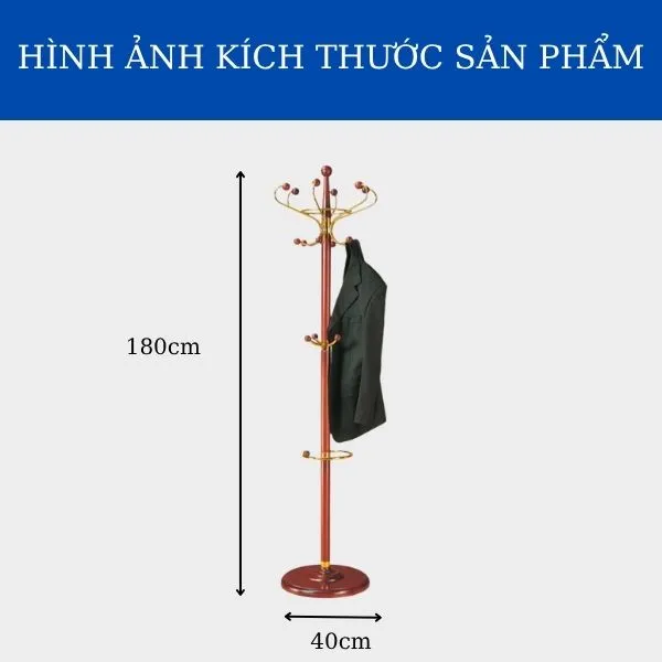 Kích thước và cấu tạo của cây treo quần áo
